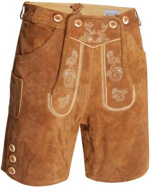 Alessandro Salvarini Trachtenlederhose ASLederiio Aus echtem Leder inkl. Träger