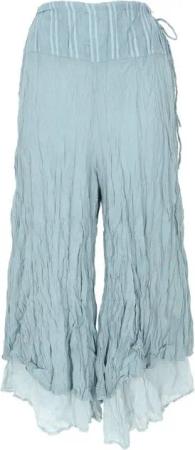 Guru-Shop Relaxhose Bequeme Palazzohose, Marlenehose im Crush-Look,.. alternative Bekleidung