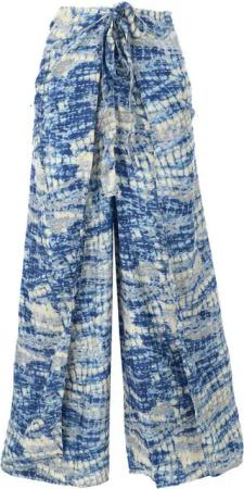 Guru-Shop Relaxhose Boho Wickelhose, Palazzohose, langer Boho.. alternative Bekleidung
