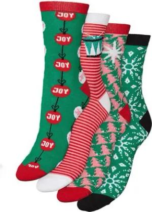 Vero Moda Sneakersocken 4er-Set hohe Damensocken 10274060 Jelly Bean 4304840
