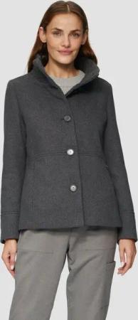 s.Oliver Funktionsjacke Twilljacke mit Strick-Stehkragen und Eingrifftaschen Teilungsnähte