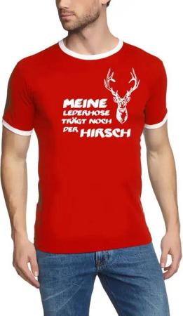 coole-fun-t-shirts Print-Shirt Meine Lederhose trägt noch der Hirsch ! T-Shirt Herren Oktoberfest