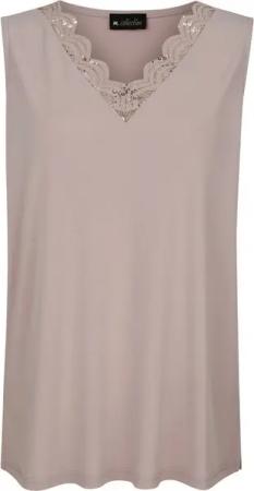meyermode Spitzenbluse Top Straight Fit Spitze am V-Ausschnitt