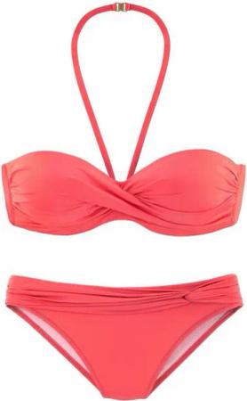 LASCANA Bügel-Bandeau-Bikini mit verschiedenen Trägervarianten