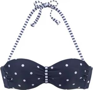 s.Oliver Bügel-Bandeau-Bikini-Top Audrey, mit Mustermix aus Punkten und Streifen