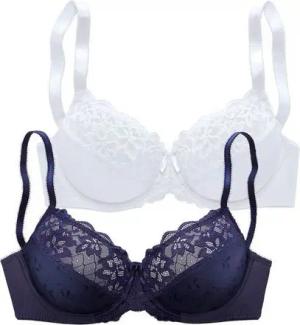 petite fleur Bügel-BH (Packung, 2 Stück) mit elastischer Spitze, Dessous