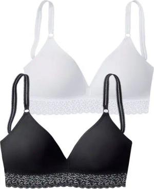 petite fleur Bralette-BH (Packung, 2 Stück) ohne Bügel im attraktiven Doppelpack