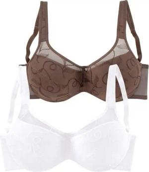 petite fleur Minimizer-BH (Packung, 2 Stück) mit Bügel und schöner Stickerei
