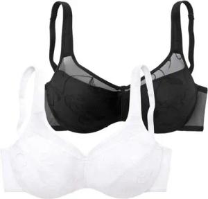 petite fleur Minimizer-BH (Packung, 2 Stück) mit Bügel und schöner Stickerei