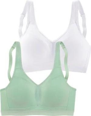 petite fleur Soft-BH (Packung, 2 Stück) ohne Bügel, in abdeckender Schnittform