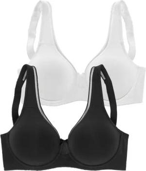 petite fleur Minimizer-BH (Packung, 2 Stück) aus Baumwolle mit nahtlosen Cups, Basic Dessous