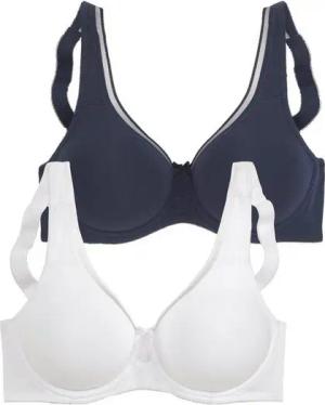 petite fleur Minimizer-BH (Packung, 2 Stück) aus Baumwolle mit nahtlosen Cups, Basic Dessous