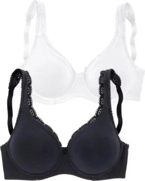 petite fleur T-Shirt-BH (Packung, 2 Stück) mit ungefütterten, nahtlosen Cups, aus Baumwollqualität