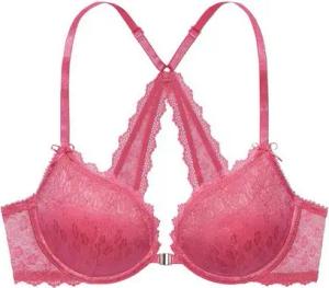 Vivance Push-up-BH mit feiner Spitze und praktischem Vorderverschluss