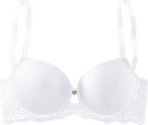 LASCANA Schalen-BH mit nahtlosen Cups und hübschem Spitzenrücken, Dessous