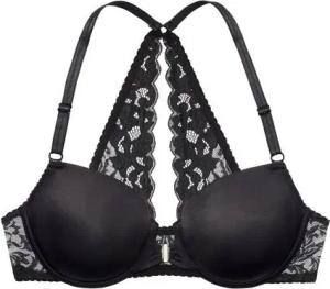 LASCANA Schalen-BH Premium Dessous mit wunderschönem Spitzenrücken und Vorderverschluss, Dessous