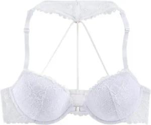 LASCANA Push-up-BH mit dekorativem Spitzenrücken im Bänderdesign, sexy Dessous