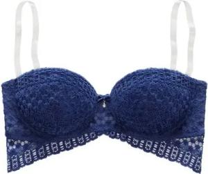 LASCANA Push-up-BH mit vielen Tragevarianten und Spitze in Samt-Optik, Dessous