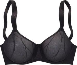 Nuance Minimizer-BH mit Bügel und breiten, gefütterten Trägern, aus hübschem Glanzjacquard