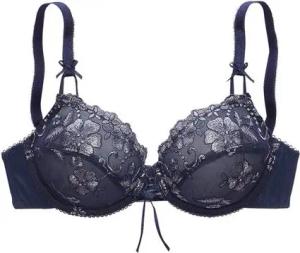 LASCANA Bügel-BH Wanda mit Zierschnürung und Stickerei Spitze, Dessous