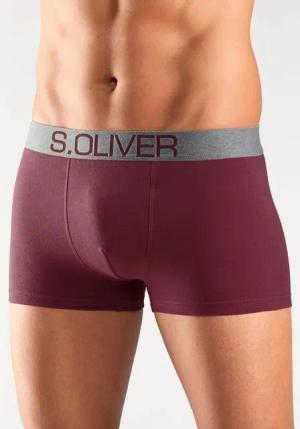 s.Oliver Boxer Boxershorts für Herren (Packung, 4-St) mit kontrastfarbenem Webbund