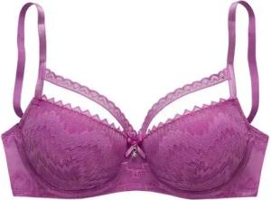 LASCANA Schalen-BH mit modischer Zick-Zack-Spitze im Balconnet-Schnitt, Dessous