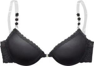 LASCANA Push-up-BH mit Bügel, mit Vorderverschluss und transparenten Trägern, Dessous