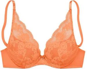 LASCANA Push-up-BH aus blumiger Spitze im High-Apex Schnitt, Dessous