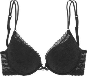 s.Oliver Push-up-BH Clarissse mit feiner Spitze und Trägern in Bänder-Optik