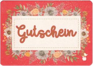 Postkarte Papp-Postkarte "Gutschein