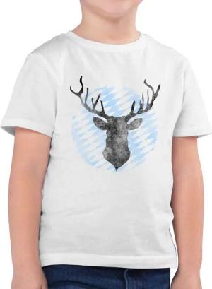 Shirtracer T-Shirt Hirsch Bayern (1-tlg) Mode für Oktoberfest Kinder Outfit