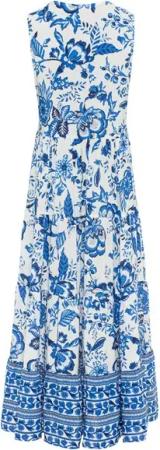 LASCANA Maxikleid mit Blumenprint und Knopfleiste, Sommerkleid, Strandkleid