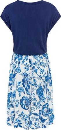 LASCANA Sommerkleid mit bedrucktem Rock, T-Shirtkleid, Strandkleid