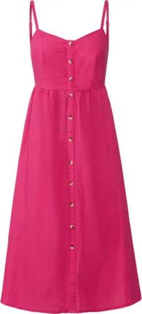 LASCANA Sommerkleid aus Leinenmix mit Baumwolle, Midikleid, Strandkleid