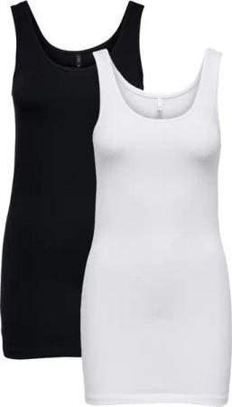 ONLY Shirttop (2-tlg) ONLLIVE LOVE S/L LONG TANK TOP NOOS