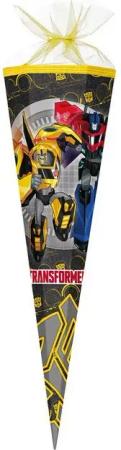 Nestler Schultüte TRANSFORMERS BUMBLEBEE GRAU / GELB, Zuckertüte 85cm (zum Schulanfang / Einschulung)