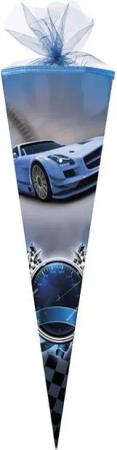 Nestler Schultüte RACE CAR Rennauto, Zuckertüte 85cm (zum Schulanfang / Einschulung)