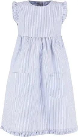 modAS Sommerkleid Kinder Kleid gestreift mit Rüschen - Mädchenkleid mit Streifen