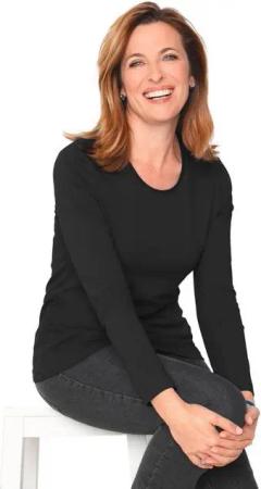 GOLDNER Langarmshirt T-Shirt mit Rundhals