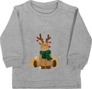 Shirtracer Sweatshirt süßer Elch Weihnachten Kleidung Baby
