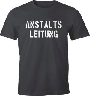 MoonWorks Print-Shirt Anstaltsleitung Herren T-Shirt Fun-Shirt mit Print