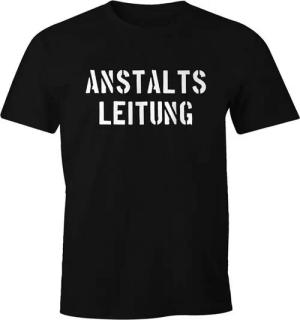 MoonWorks Print-Shirt Anstaltsleitung Herren T-Shirt Fun-Shirt mit Print