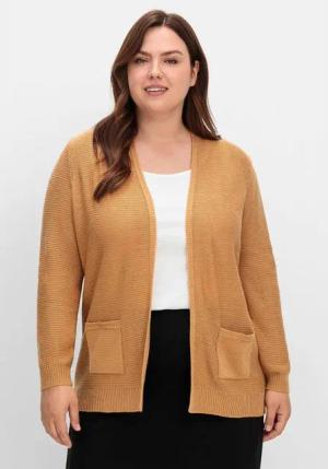 Sheego Strickjacke Große Größen im Linksstrickmuster