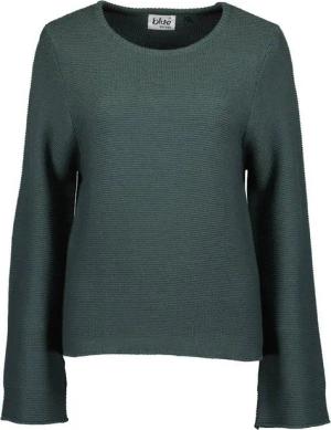 Blue Seven Rundhalspullover Damen Strickpullover mit V-Ausschnitt - Unifarbener Pullover