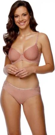 Viania Bügel-BH 204461 (1-tlg) Bügel-BH Leni T-Shirt BH vorgeformte Spacercups Farbe Rosewood