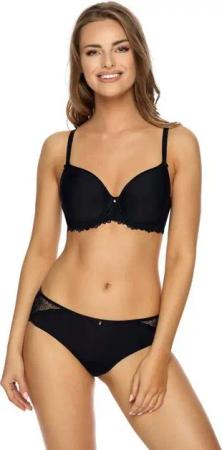Viania Bügel-BH 204461 (1-tlg) Bügel-BH Leni T-Shirt BH vorgeformte Spacercups Farbe Schwarz