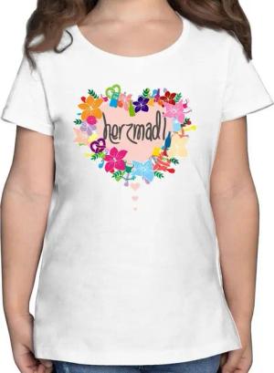 Shirtracer T-Shirt Herzmadl Mode für Oktoberfest Kinder Outfit