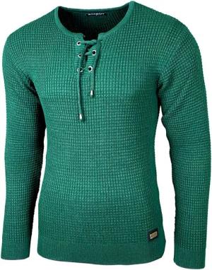 Baxboy Strickpullover Baxboy Herren Pullover Rundkragen Moderner Feinstrick Pulli B-52132