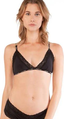 Fabio Farini Bralette-BH Damen Unterwäsche - Frauen Bralette-BH mit Spitze (Packung, 1-tlg) bügellos, mit verstellbaren Trägern