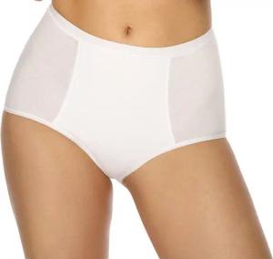 Viania Miederhose 147200 (1-St., 1) Miederslip Light Control Baumwolle/Elasthan 95/5 flache Nähte elastisch hoher Tragekomfort Farbe Weiß